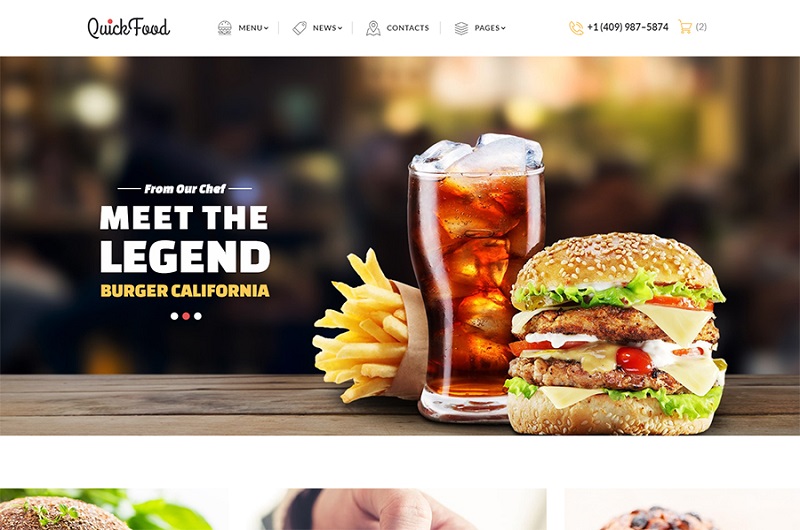 Fast Food Restaurant Web Template